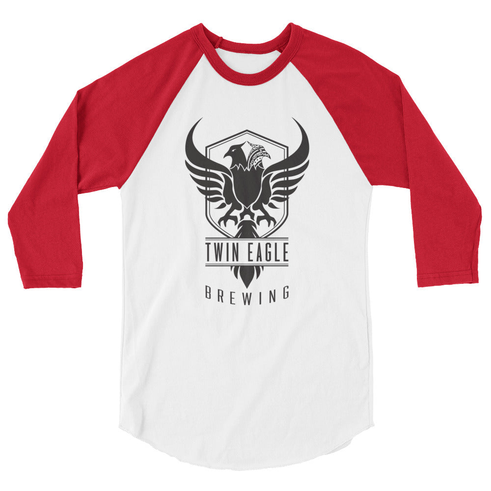 Twin Eagle Brewing 3/4 Sleeve Logo Baseball T-Shirt