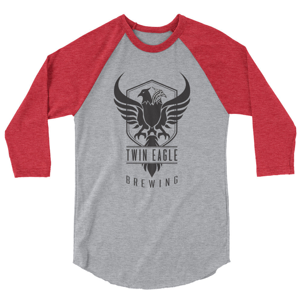 Twin Eagle Brewing 3/4 Sleeve Logo Baseball T-Shirt
