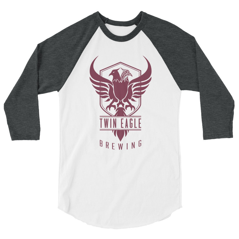 Twin Eagle Brewing 3/4 Sleeve Logo Baseball T-Shirt