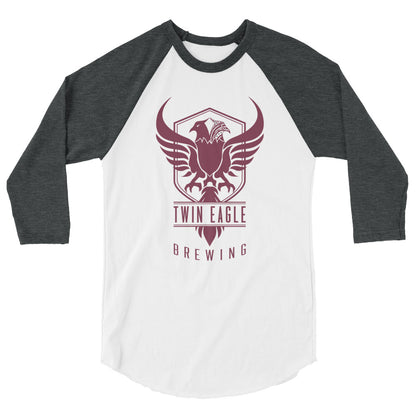 Twin Eagle Brewing 3/4 Sleeve Logo Baseball T-Shirt